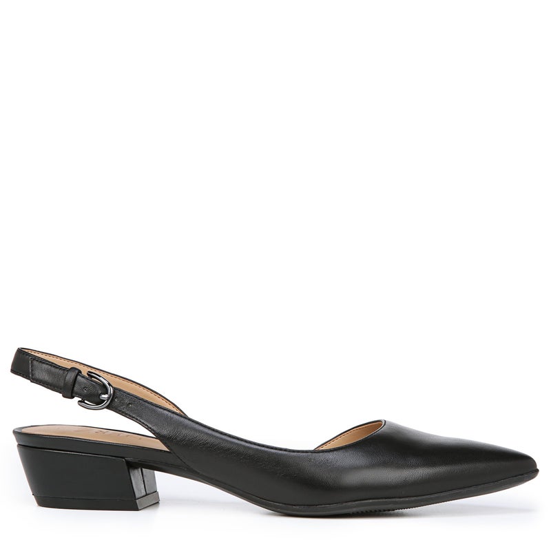Naturalizer Women's Banks Slingback Pump, Black Leather, 8 - Image 3